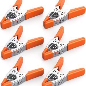 6-Piece 6-Inch Spring Clamp Set, Heavy-Duty Metal Spring Clamps with 2.5-Inch Jaw Opening