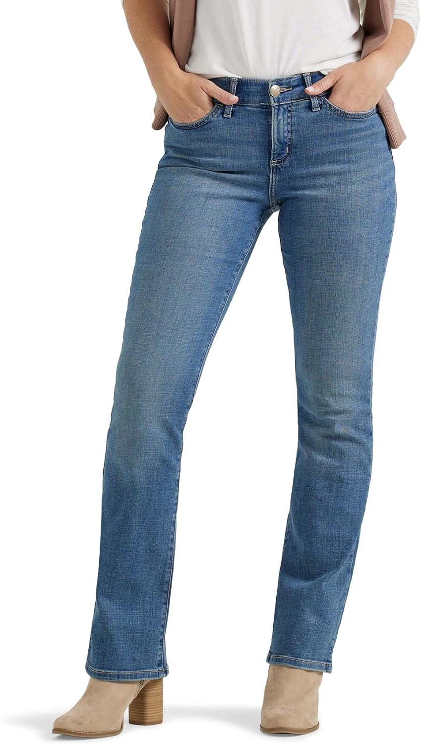 71IOM9JNWhL._AC_SL1500_.jpg Women Ultra Lux Comfort with Flex Motion Bootcut Jean - Image 1