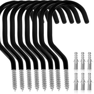 Heavy Duty Bike Hook, 8-Pack, Loading Capacity 100 LBS, 6-Inch, for Garage Wall and Ceiling