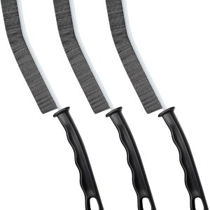 Crevice Cleaning Brush, Hard-Bristled Grout Brush, Multifunctional Gap Cleaning Brush Tool for Dead Corners, Bathroom, Kitchen, Tiles, Windows, Door Slots, 3-Pack
